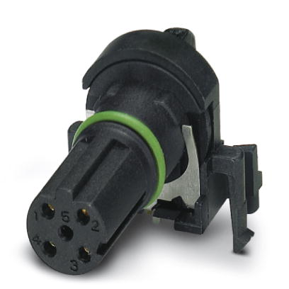 SACC-CI-M12FSD-4CON-L90 SCO    Sensor/actuator flush-type connector, socket, 4-pos., D-coded, shield