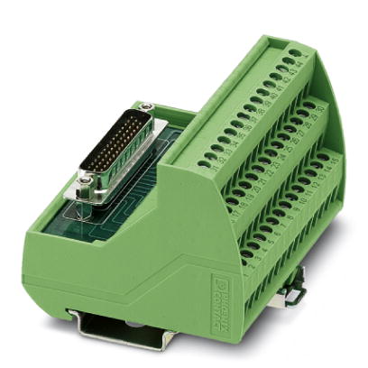 VIP-3/SC/HD44SUB/M    VARIOFACE module, with screw connection and high density D-Subminiature male connector, for mounting on NS 32 or NS 35/7,5, no.