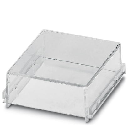 EMG 45-H 15MM KLAR    Cover, for the contact and dust-protected encapsulation of the components, in transparent design. Height: 15 mm, width: 45 mm