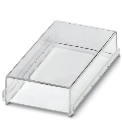 EMG 75-H 15MM KLAR    Cover, for the contact and dust-protected encapsulation of the components, in transparent design. Height: 15 mm, width: 75 mm