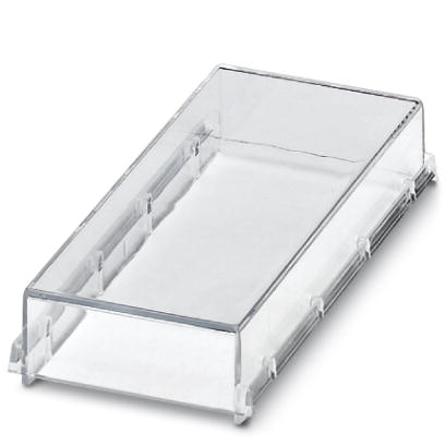 EMG 90-H 15MM KLAR    Cover, for the contact and dust-protected encapsulation of the components, in transparent design. Height: 15 mm, width: 90 mm