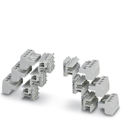 MSTBO 2,5/4-6 ST SET KMGY    Kit consisting of COMBICON header and screw connectors for 6 x 4 positions (24-pos.), color: Light gray