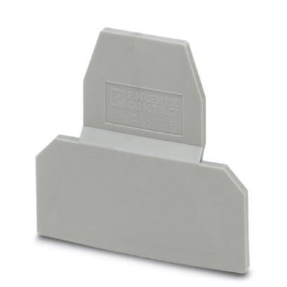 D-UKK 3/5    End cover for modular terminal blocks, Length: 56 mm, Width: 2.5 mm, Height: 62 mm, Color: gray