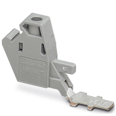 AGK 4-UT 35    Pick-off terminal block, Width: 10.2 mm, Height: 34.7 mm, Color: gray