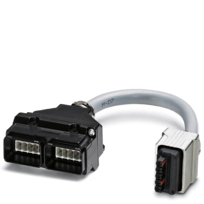 VS-PPC-J-1220-1227-1020-0,2    PROFINET-Y-Verteiler mit konfektionierter Powerleitung, 5-polig, IP65