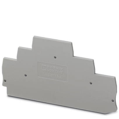 D-ST 2,5-3L    End cover for modular terminal blocks, Length: 99.5 mm, Width: 2.2 mm, Height: 57.5 mm, Color: gray