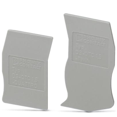 DS-QTC 1,5    Cover segment, Length: 94 mm, Width: 0 mm, Height: 39.3 mm, Color: gray