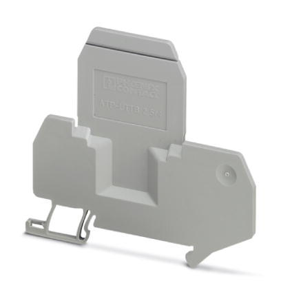 ATP-UTTB 2,5/4    Partition plate, Length: 74.3 mm, Width: 2.2 mm, Height: 70 mm, Color: gray