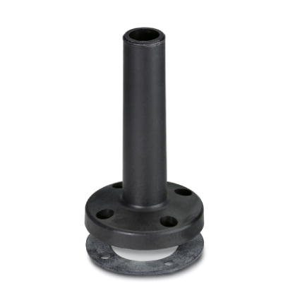 PSD-S ME BT 110    Foot with integrated tube, 110 mm long, black