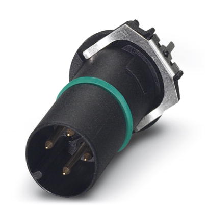 SACC-CI-M12MS-4CON-L180 THR SH    Sensor/actuator flush-type connector, connector, 4-pos., shielded,