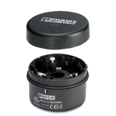 PSD-S CE-TM SPRING    Connection element with spring-cage terminal blocks for tube mounting