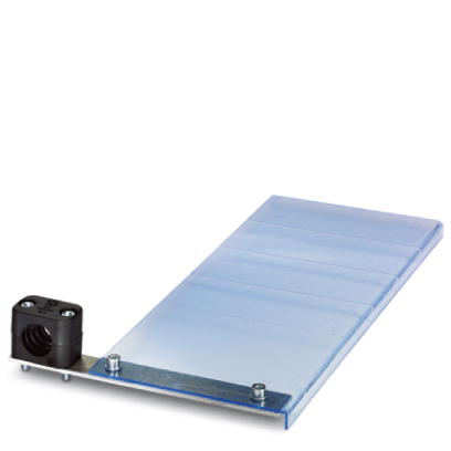 PSD-S AS LABEL BOARD    Labeling board for pillars with tube mounting, complete with mounting material