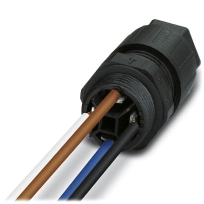 Q 1,5/4A50/24-M20KU-ESA-BK    Wanddurchfuhrung, mit Aderabgang 1,5 mm? und 0,5 m Litze, Anschlussgew