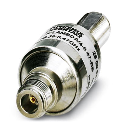 CN-LAMBDA/4-0.47-BB    Attachment plug with Lambda/4 technology as surge protection for coaxial signal interfaces. Connection: N connectors female con