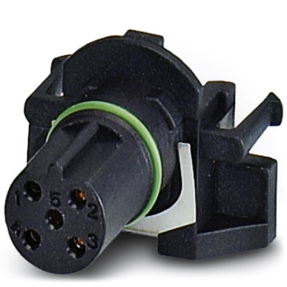 SACC-CI-M12FSB-5CON-L180    Sensor/actuator flush-type socket, 5-pos., shielded, B-coded, with strai