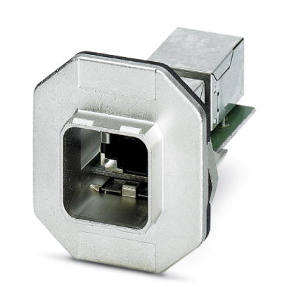 VS-PPC-F1-RJ45-MNNA-1C-FJJ    RJ45 panel mounting frame, IP67, for push-pull interlocking, metal, wi