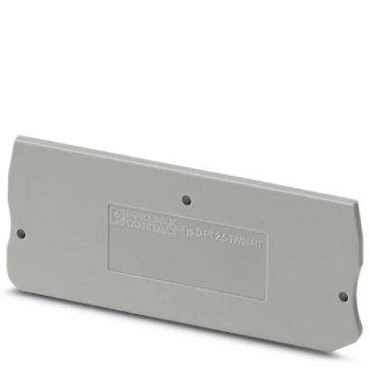 D-PT 2,5-TWIN-MT    Cover, Length: 74 mm, Width: 2.2 mm, Color: gray