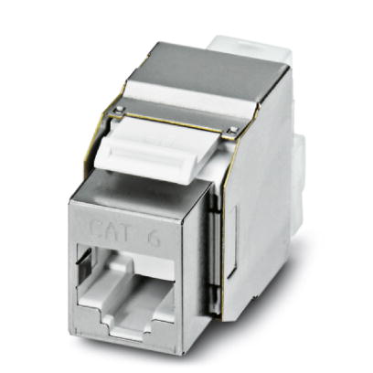 VS-08-BU-RJ45-6/KA/LSA    RJ45 socket insert, modular (Keystone), CAT6, 8-pos., shielded, with cable