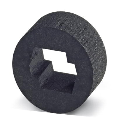 KV-DI-PG16-2XASI    Dichtung fur zwei AS-i-Leitungen, 17,2 x 9 mm, aus NBR , schwarz, fur Schutzart