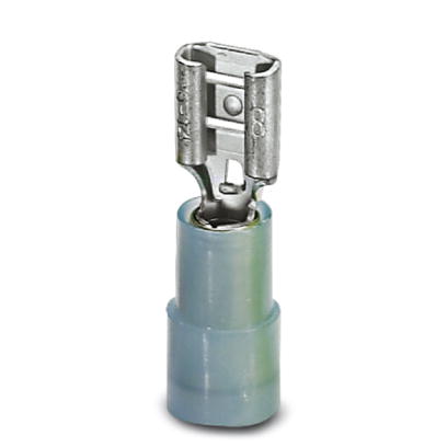 C-SCFI 2,5/4,8X0,5    Flachsteckhulse, blau, 1,5 - 2,5 mm?, 4,8 x 0,5