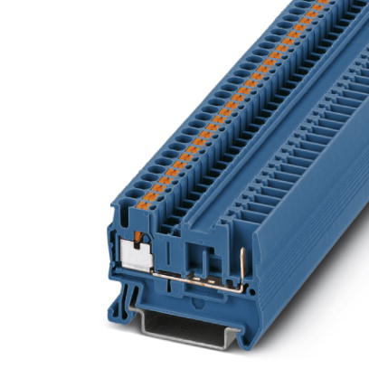 PT 2,5/1P BU    Feed-through modular terminal block, Type of connection: Leg spring connection, Leg spring connection, Cross section: 0.14 mm? - 4 mm?