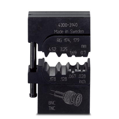 CRIMPFOX-M CX-1/DIE    Gesenk, fur Crimpfox-M, fur Koaxial-Steckverbinder: RG 174, RG 179 / BNC / TN
