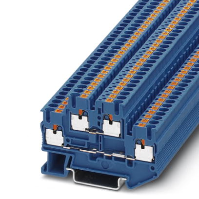 PTTB 2,5 BU    Feed-through modular terminal block, Cross section: 0.14 mm? - 4 mm?, AWG: 26 - 12, Connection type: Leg spring connection, Width: 5.2