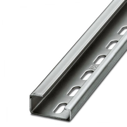 NS 32 PERF 2000MM-VPE 10    G-profile DIN rail, material: Steel, perforated, height 15 mm, width 32 mm, length 2 m