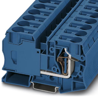 ST 35 BU    Feed-through modular terminal block, Type of connection: Spring-cage connection, Cross section: 2.5 mm? - 35 mm?, AWG 14 - 2, Width: 16 mm
