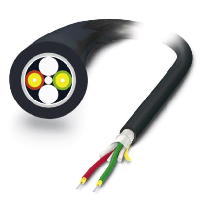 PSM-LWL-HCSO-200/230    HCS cable, duplex 200/230 ?m, by the meter, without connector, for outdoor installation