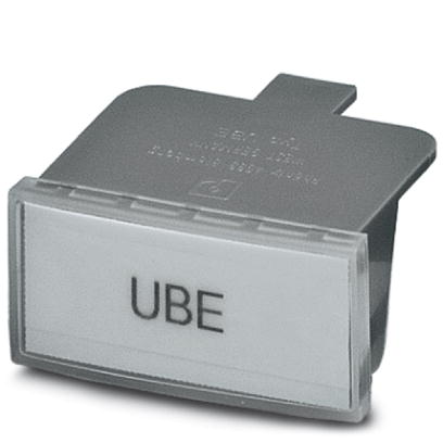 UBE + ES/KMK 3    Marker carrier, color: Gray for marking groups of terminals, for end clamp E/UK or