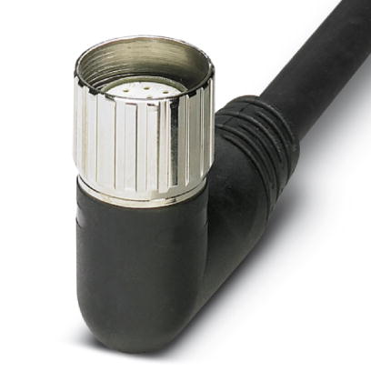 RCK-TWUM/BL12/ 5,0PUR-U    Female connector M23, angled, 12-pos., with master cable 5 m