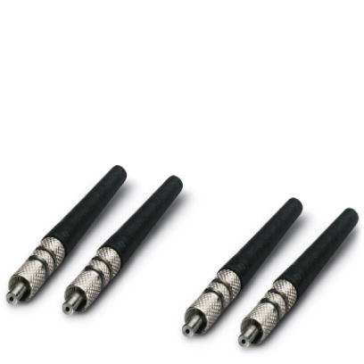 PSM-SET-FSMA/4-KT    F-SMA plug set for polymer fiber, for self assembly consisting of 4 quick mounting connectors with bend protection sleeve
