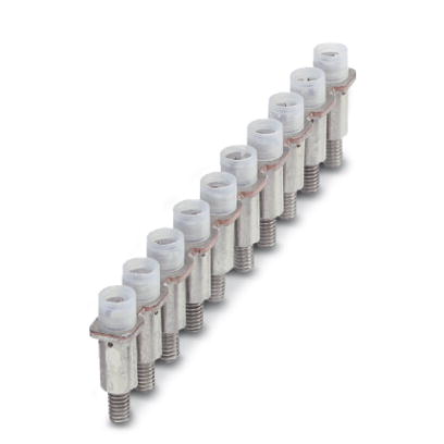 FBRI 10-8 N    Cross connector/jumper for modular terminal block, Number of positions: 10, Color: silver