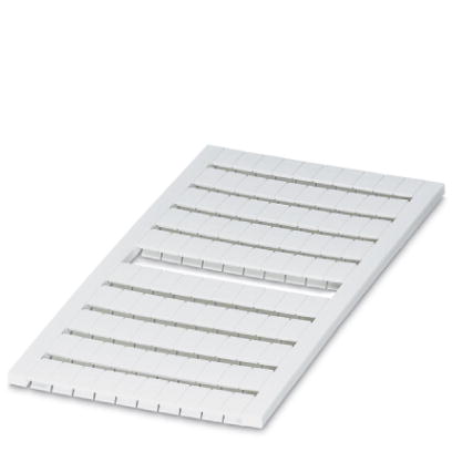 ZBM 6/WH:UNBEDRUCKT    Zack marker sheet, unprinted: 100-section, 10 strips a 10 markers, sufficient for 100 terminal blocks, with lettering area for
