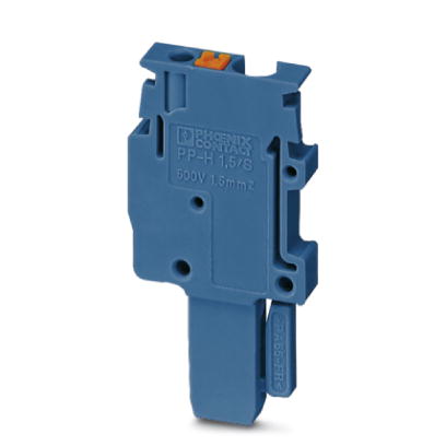 PP-H 2,5/ 1 BU    COMBI plugs, Type of connection: Leg spring connection, Number of positions: 1, Cross section: 0.14 mm? - 4 mm?, AWG 26 - 12, Width: