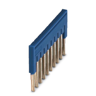 FBS 10-4 BU    Cross connector/jumper for modular terminal block, Number of positions: 10, Color: blue