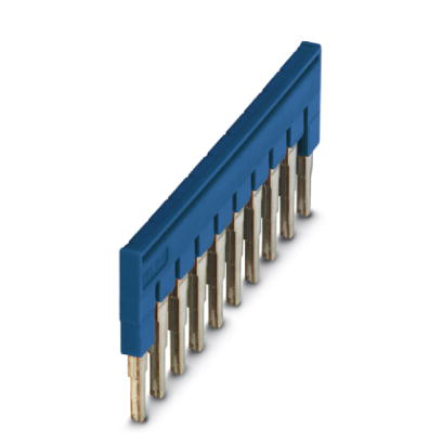FBS 10-6 BU    Cross connector/jumper for modular terminal block, Number of positions: 10, Color: blue