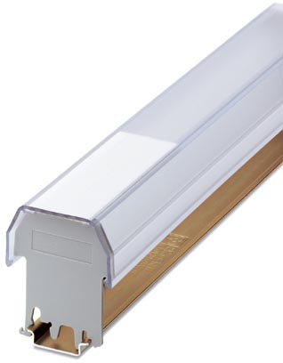 AP 2 METER    Cover profile, for covering terminal strips, snaps onto cover profile carrier AP 2-TU, can be marked with insert strip AP-ES. Cover prof