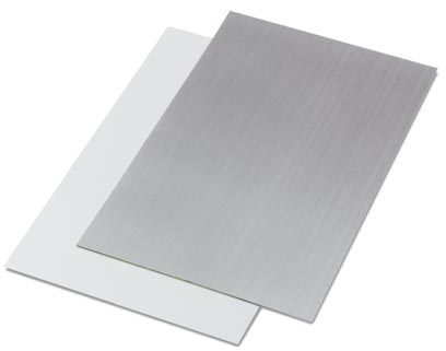 GPK 300X280X1,5 WH/BK    Engraving plate, material thickness: 1.5 mm, length: 300 mm, width: 280 mm, engraving: black