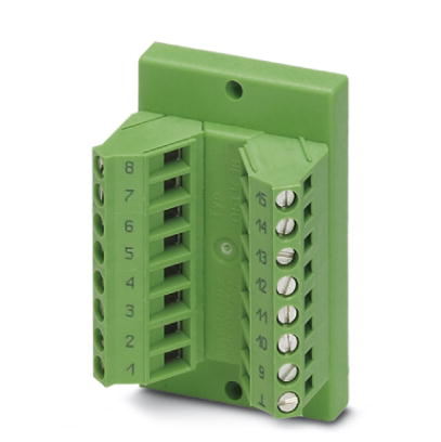 DFLK-D15 SUB/B    VARIOFACE panel feed-through module, for direct coupling of single signal lines of up to 2.5 mm?, with D-Subminiature socket strip,