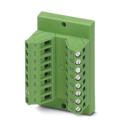 DFLK-D15 SUB/S    VARIOFACE panel feed-through module, for direct coupling of single signal lines of up to 2.5 mm?, with D-Subminiature pin strip, 15-