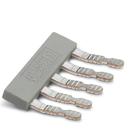 EB 5- 5    Cross connector/jumper for modular terminal block, Number of positions: 5, Color: gray