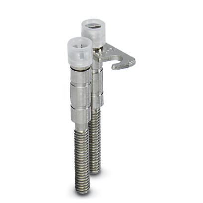 USBRJ 2-7    Cross connector/jumper for modular terminal block, Number of positions: 2, Color: silver