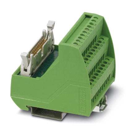 VIP-3/SC/FLK26    VARIOFACE module, with screw connection and flat-ribbon cable plug connector, for mounting on NS 32 or NS 35/7.5, with pin strip and