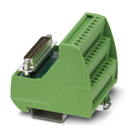 VIP-3/SC/D25SUB/M    VARIOFACE module, with screw connection and male D-Subminiature pin strip, for mounting on NS 35/7.5 or NS 32, 25-pos.