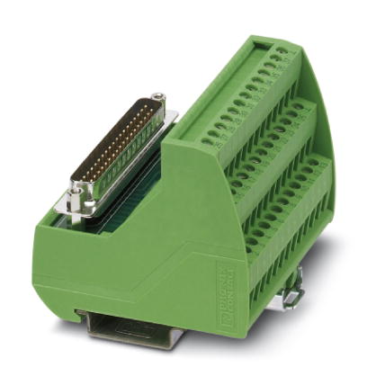 VIP-3/SC/D37SUB/M    VARIOFACE module, with screw connection and male D-Subminiature pin strip, for mounting on NS 35/7.5 or NS 32, 37-pos.