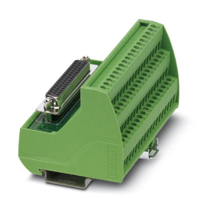 VIP-3/SC/D50SUB/F    VARIOFACE module, with screw connection and female D-Subminiature pin strip, for mounting on NS 35/7.5 or NS 32, 50-pos.