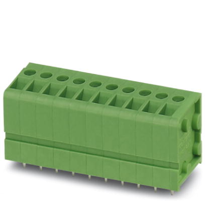 FRONT 2,5-V/SA10/12    PC terminal block, Nominal current: 24 A, Nom. voltage: 250 V, Pitch: 5 mm, Number of positions: 12, Type of connection: Screw