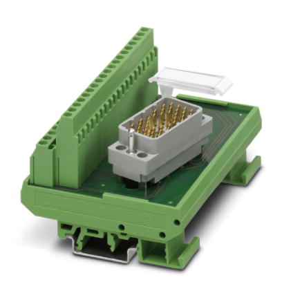 UMK- EC38/38-XOL    VARIOFACE module, for ELCO plug connector, for mounting on NS 35/7.5 or NS 32, with pin strip 8016 left, no. of positions 38